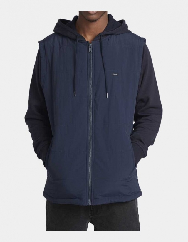 Rvca Ingan Puffer Jacket New Navy - Veste Homme  - Cover Photo 1