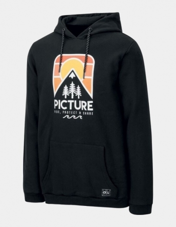 Picture Organic Clothing Ridery Hoody Black - Sweat Homme - Miniature Photo 1