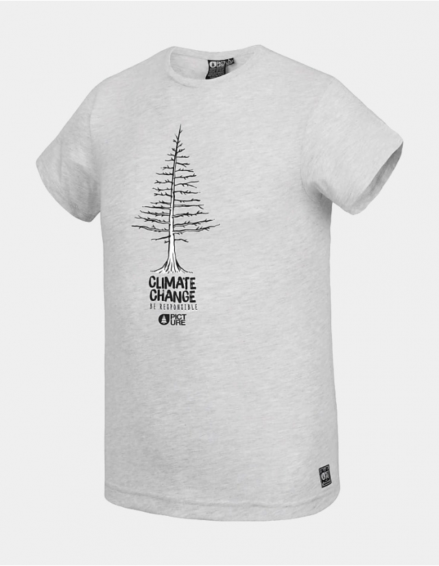 Picture Organic Clothing Niut Tee Light Grey Melee - Herren T-Shirt  - Cover Photo 1