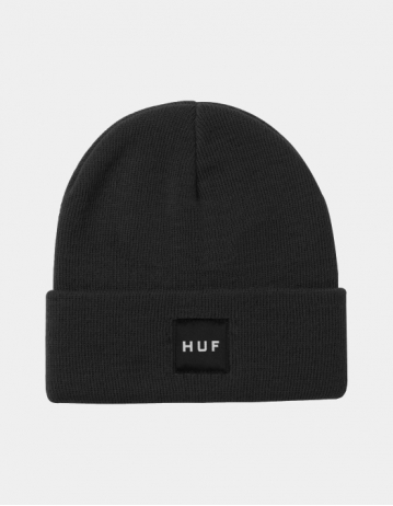 Huf Essentials Box Logo Beanie - Black - Product Photo 1