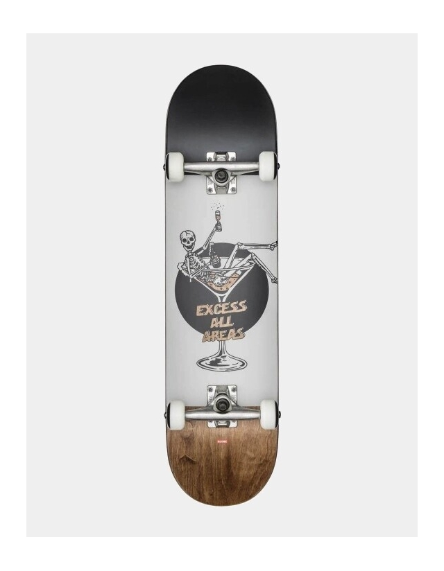Globe g1 Excess 80" White/Brown - Skateboard  - Cover Photo 1