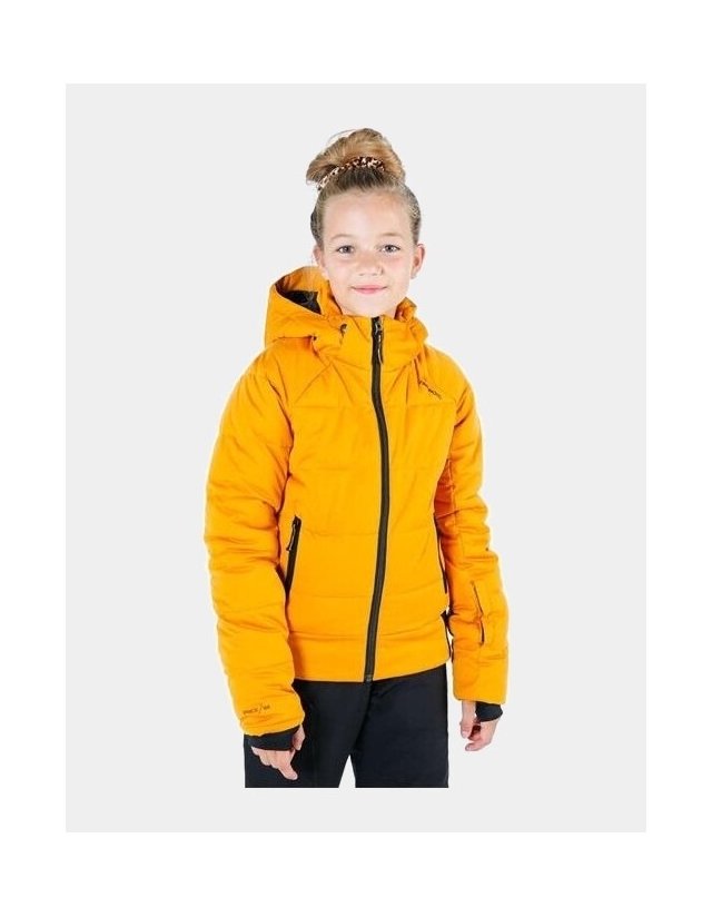 Brunotti Firecrown Jr Snowjacket Girl - Automn Yellow - Girl's Ski & Snowboard Jacket  - Cover Photo 1