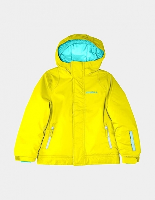 O'neill Jewel Girl Jacket - Yellow - Girl's Ski & Snowboard Jacket  - Cover Photo 1
