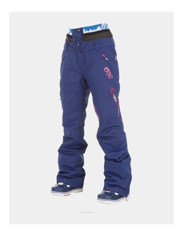 Picture Organic Clothing Darling 2 Pant Woman - Dark Blue Denim - Women's Ski & Snowboard Pants  - Cover Photo 1