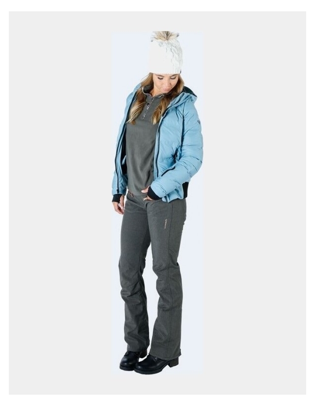 Brunotti Silverlake Woman Softshell Pants - Dark Grey Melee - Pantalon Ski & Snowboard Femme  - Cover Photo 1