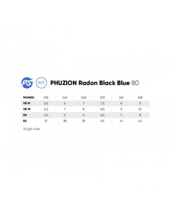 Powerslide Phuzion Radon 80 - Black/white ABEC 7 - Fitness Skeelers - Miniature Photo 6