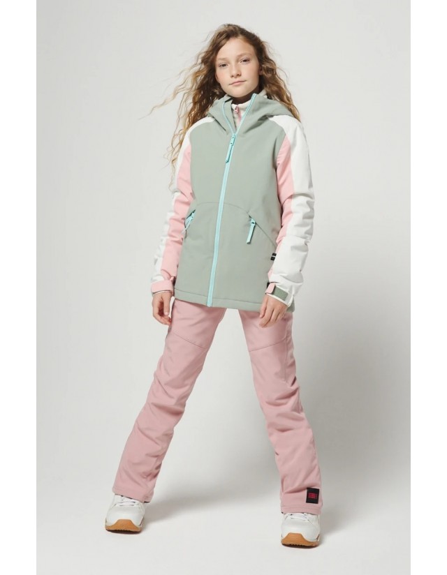 O'neill Dazzle Girl Jacket - Lily Pad - Girl's Ski & Snowboard Jacket  - Cover Photo 2