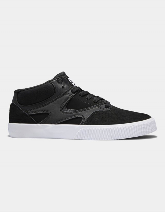 Dc Shoes Kalis Vulc Mid - Black/Black/White - Skate Shoes  - Cover Photo 1