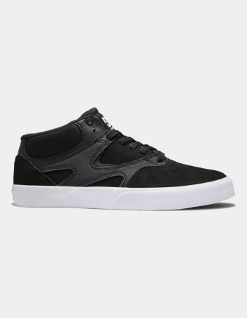 DC shoes KALIS VULC MID - BLACK/BLACK/WHITE - Skate-Schuhe - Miniature Photo 1