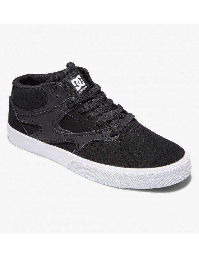 Dc Shoes Kalis Vulc Mid - Black/Black/White - Skate-Schuhe  - Cover Photo 2