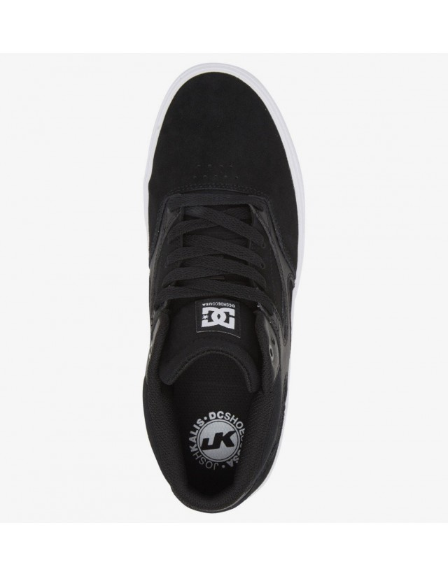 Dc Shoes Kalis Vulc Mid - Black/Black/White - Skate Shoes  - Cover Photo 4