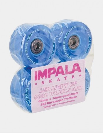 Impala Rollerskates LIGHT UP WHEELS - blue - Rollerblades Räder - Miniature Photo 1