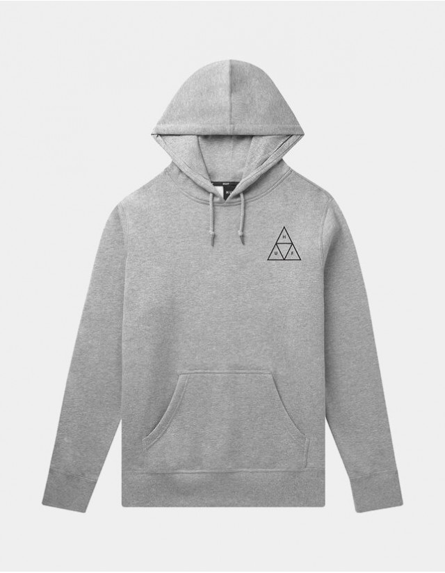 Huf Essentials Tt P/O Hoodie - Athletic Heather - Sweat Homme  - Cover Photo 1