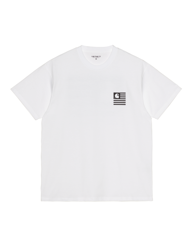Carhartt Fade State T-Shirt - White/Black - Men's T-Shirt  - Cover Photo 1