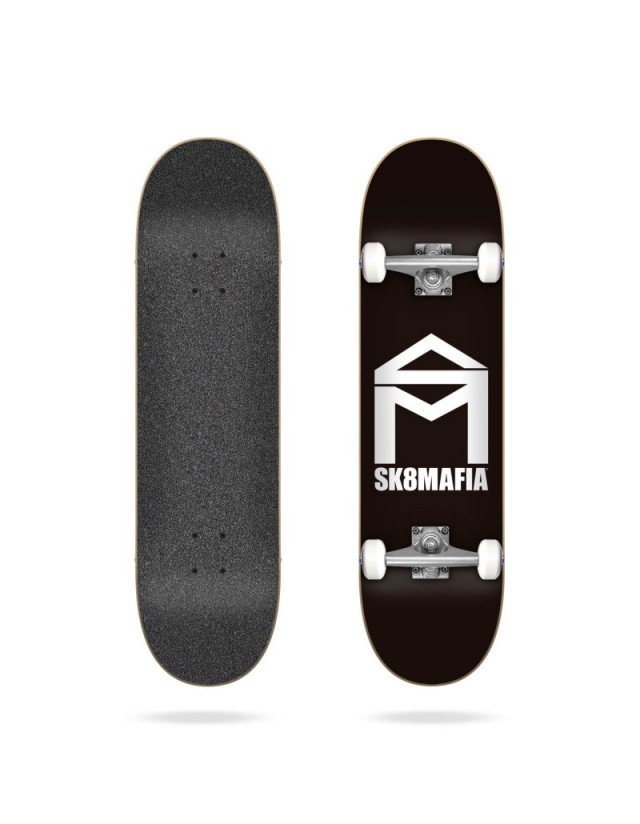 Skate Mafia House Logo Complete 7.75" - Black - Skateboard  - Cover Photo 1