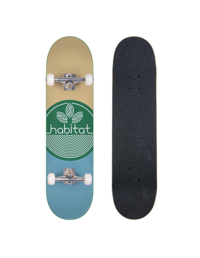 Habitat Leaf Dot Green 7.75" - Skateboard  - Cover Photo 1