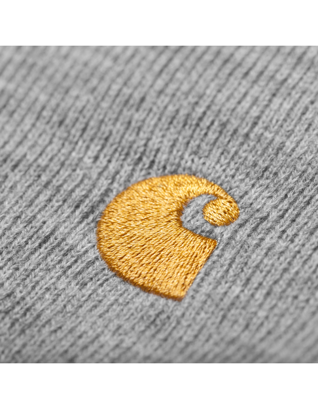 Carhartt Chase Beanie - Grey Heather/Gold - Bonnet  - Cover Photo 2