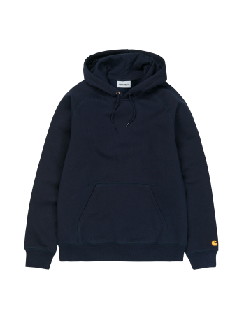 Carhartt Wip Hooded Chase Sweat - Dark Navy / Gold - Product Photo 1