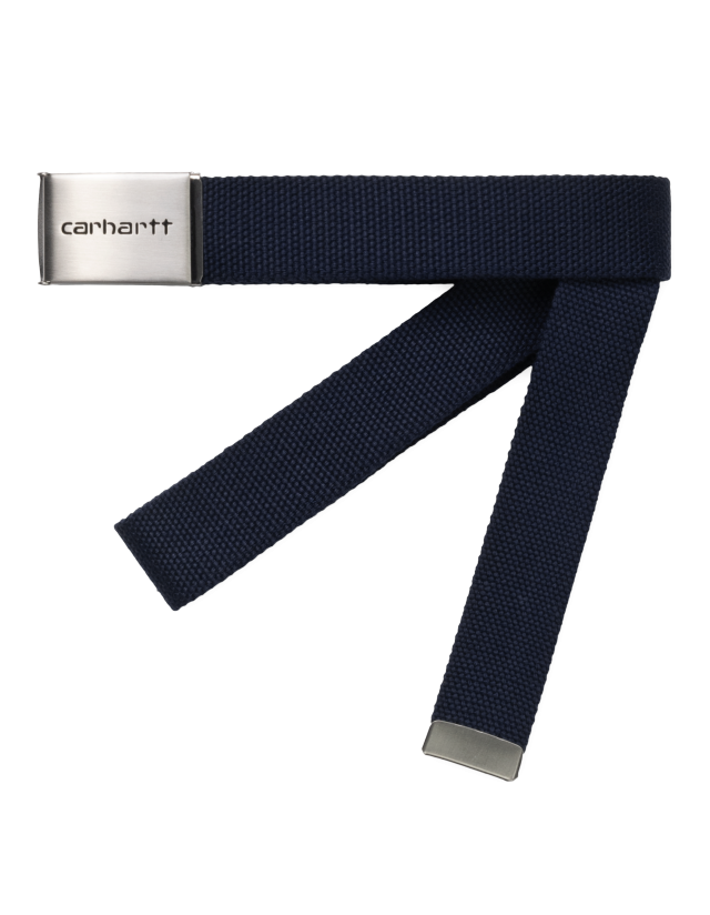 Carhartt Clip Belt Chrome - Dark Navy - Belt  - Cover Photo 1