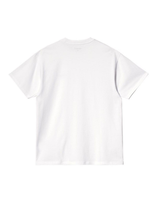 Carhartt Wip S/S American Script T-Shirt - White - Men's T-Shirt  - Cover Photo 2