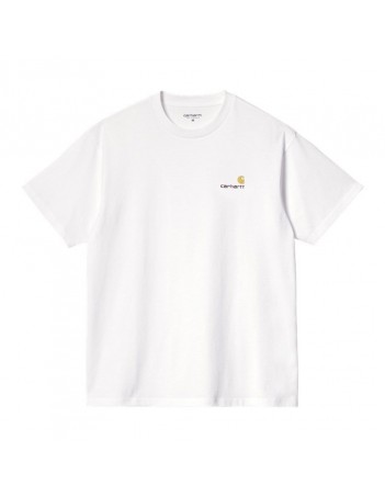Carhartt WIP S/S American Script T-shirt - White - T-Shirt Homme - Miniature Photo 1