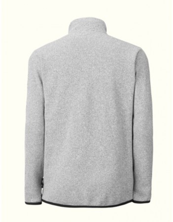 Picture organic clothing Origin Jacket - Grey Melange - Sweatshirt Voor Heren - Miniature Photo 2