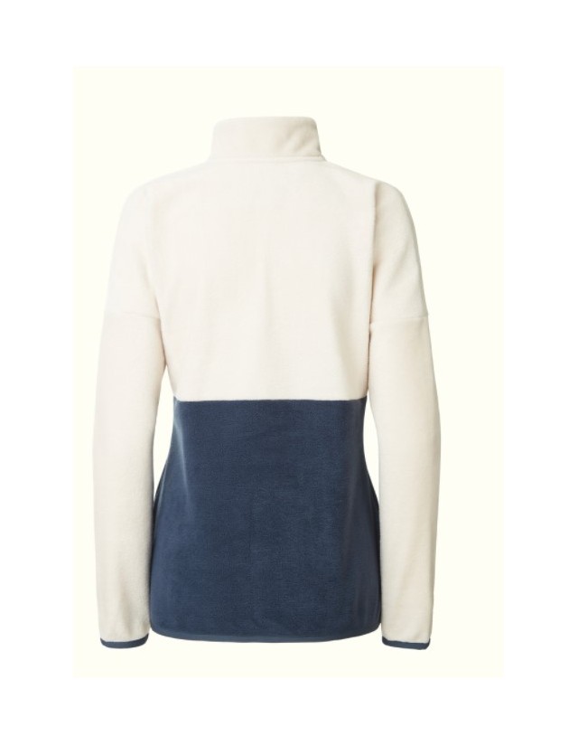 Picture Organic Clothing Arca 1/4 Fleece - Taupe/Dark Blue - Sweatshirt Voor Dames  - Cover Photo 2