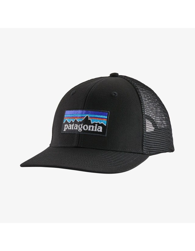 Patagonia P-6 Logo Trucker Hat - Black - Casquette  - Cover Photo 1