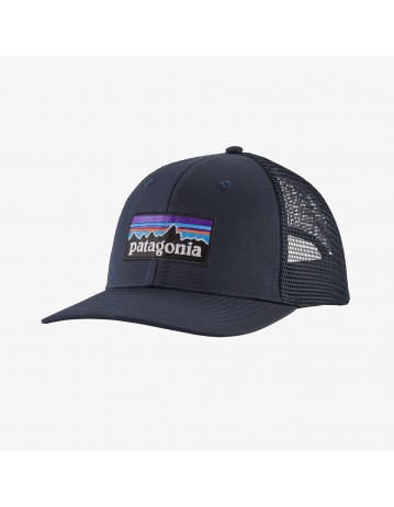 Patagonia P-6 Logo Trucker Hat - Navy Blue - Product Photo 1