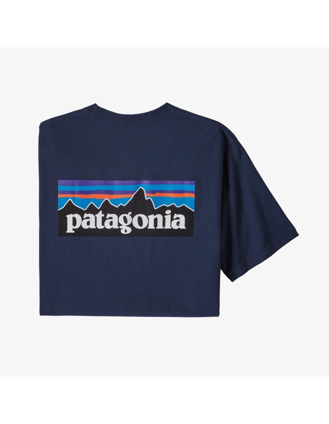 Patagonia Men's P-6 Logo Responsibii-Tee - Classic Navy - T-Shirt Homme  - Cover Photo 1