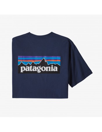 Patagonia Men's Logo Responsibii-Tee - Classic Navy - Herren T-Shirt - Miniature Photo 1