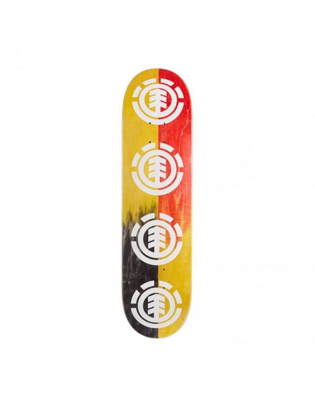 Deck Element - Quadrant Slipt - Red/Black/Yellow - Deck Skateboard  - Cover Photo 1