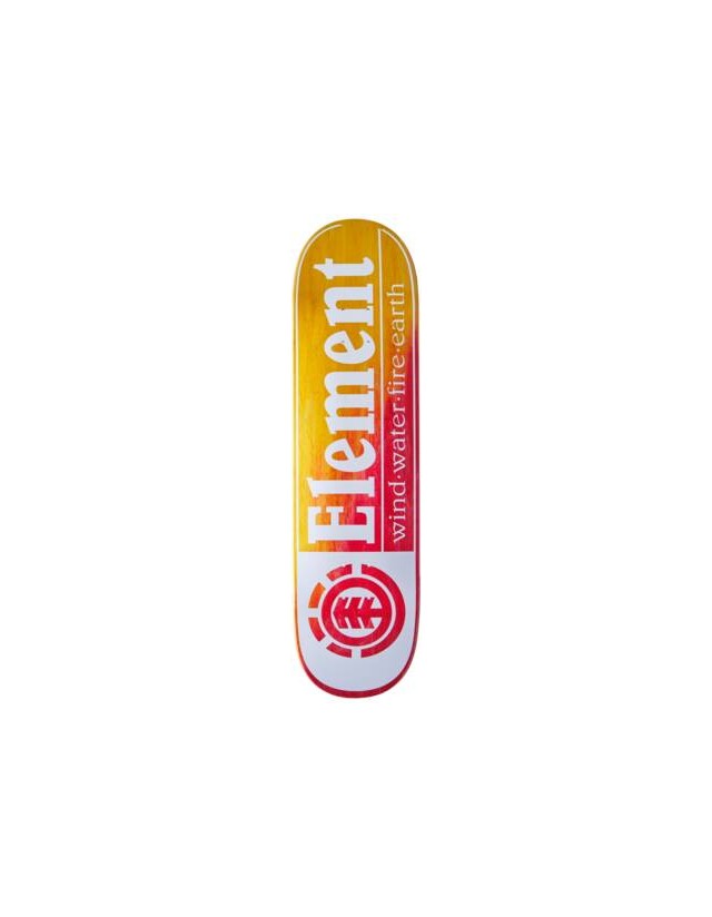 Element - Logo Red Yellow 8.25'' - Deck Skateboard  - Cover Photo 1
