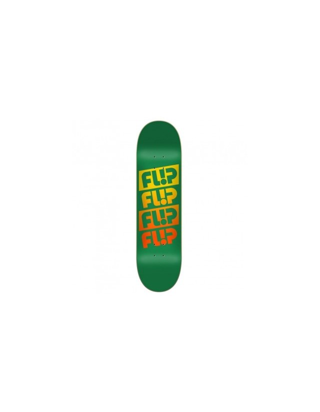 Flip - Team Quatro Green/Orange 8.5'' - Deck Skateboard  - Cover Photo 1