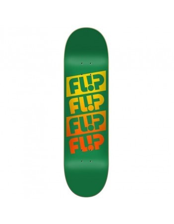 Flip - Team Quatro Green 8.5'' - Skateboard Deck - Miniature Photo 1