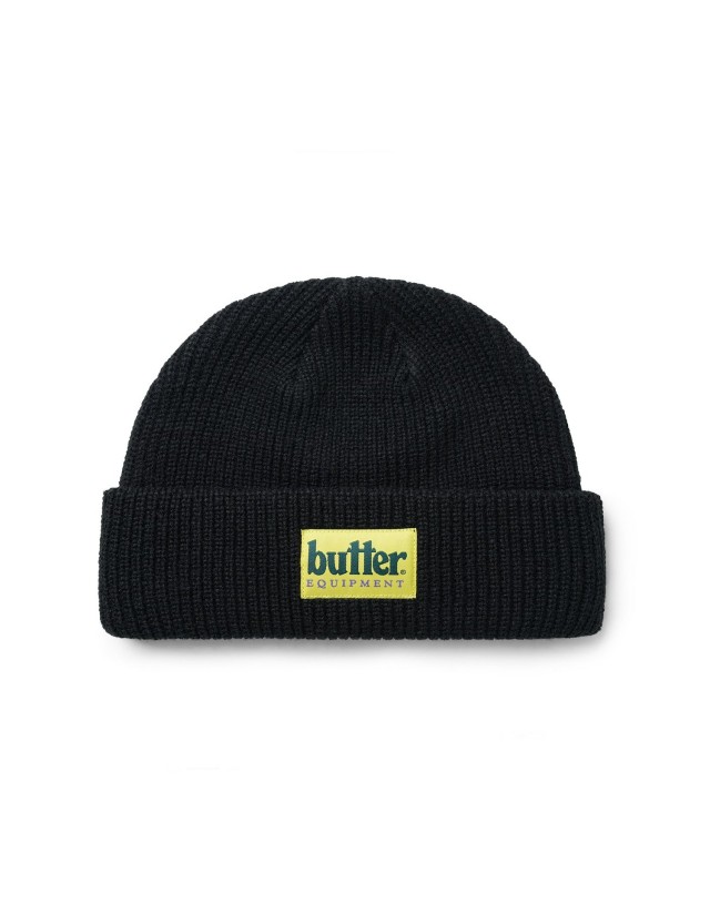 Butter Goods Equipment Beanie - Black - Beanie  - Cover Photo 1