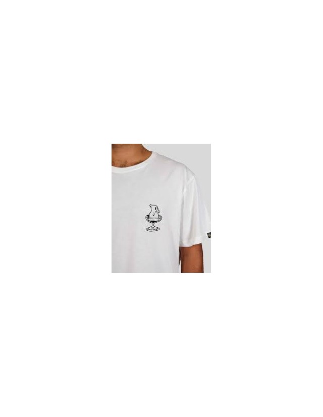The Dudes Spirit Ss Tee - Off White - T-Shirt Homme  - Cover Photo 3
