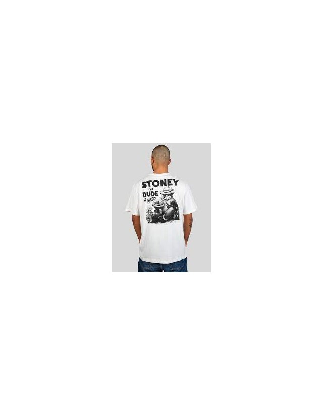 The Dudes Mates Ss Tee - Off White - Men's T-Shirt  - Cover Photo 2