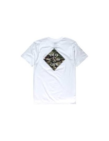 Salty Crew Tippet Cover Up Ss Tee - White/Camo - Product Photo 1
