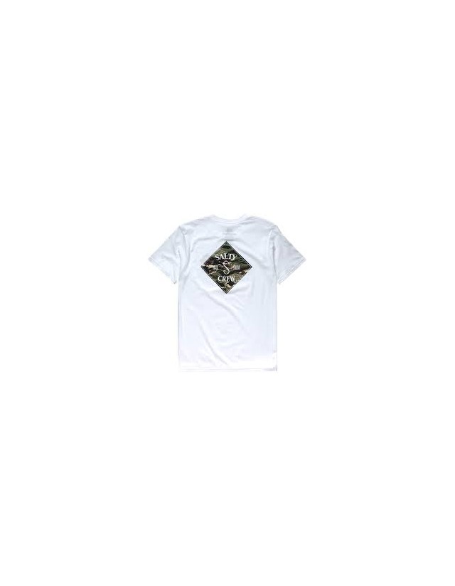 Salty Crew Tippet Cover Up Ss Tee - White/Camo - Men's T-Shirt  - Cover Photo 2