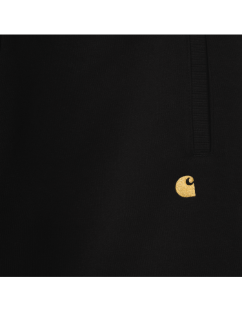 Carhartt WIP Chase Sweat Short - black/gold - Kurze Hose - Miniature Photo 3
