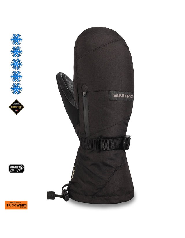 Dakine Leather Titan Gore-Tex Mitt - Black - Gants Ski & Snowboard  - Cover Photo 1