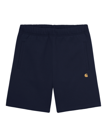 Carhartt WIP Chase Sweat Short - dark navy/gold - Shorts - Miniature Photo 1