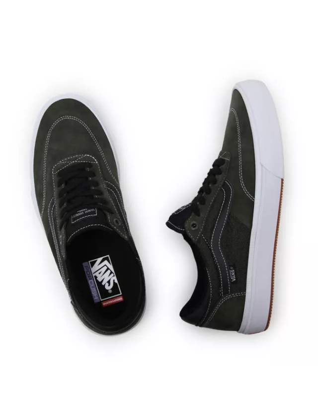 Vans Gilbert Crockett - Black/Forest Night - Skate Shoes  - Cover Photo 2