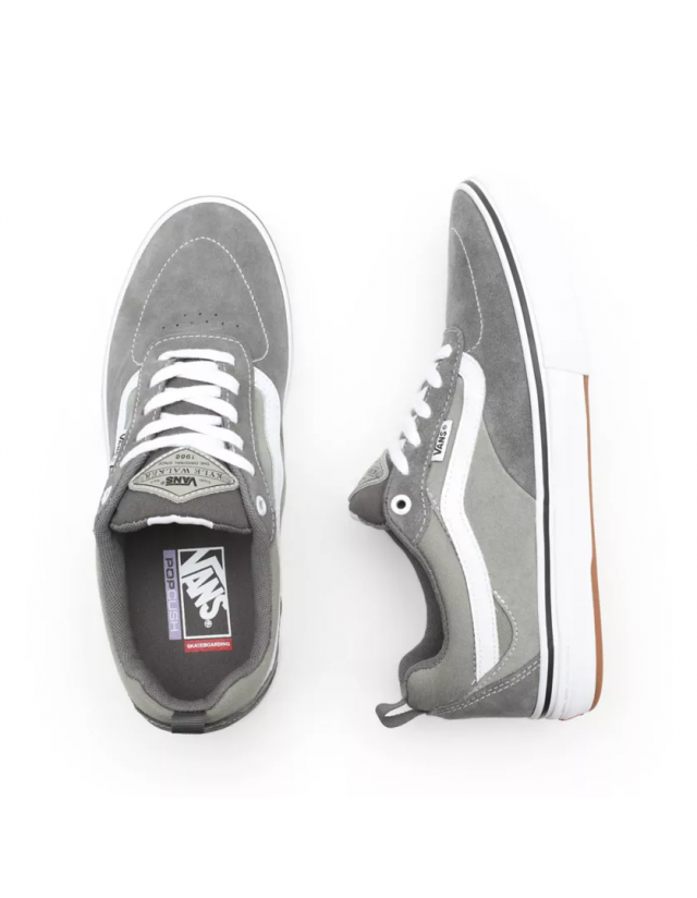 Vans Kyle Walker Pro - Grey / White - Skate Shoes  - Cover Photo 2