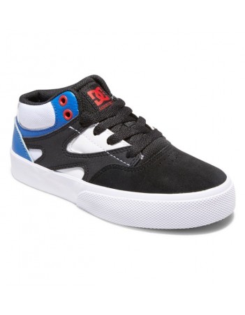 Dc shoes kalis vulc mid youth - black/white/red - Skate Shoes - Miniature Photo 1