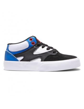 Dc shoes kalis vulc mid youth - black/white/red - Chaussures De Skate - Miniature Photo 2