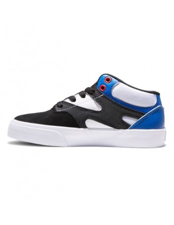 Dc shoes kalis vulc mid youth - black/white/red - Chaussures De Skate - Miniature Photo 4