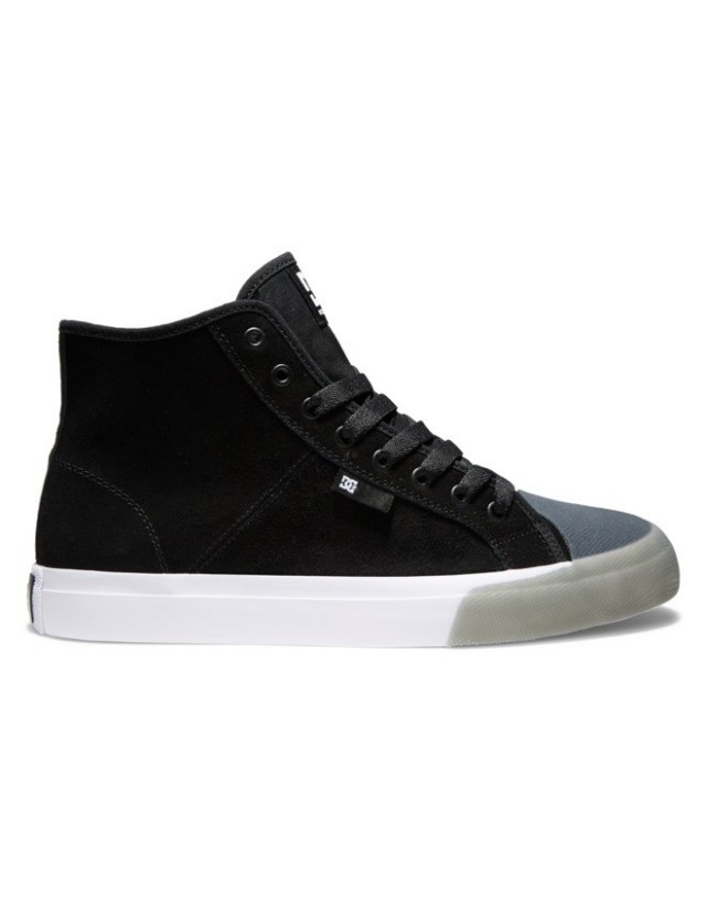 Dc Shoes Manual Hi Rt S - Black/White/Grey - Skate Shoes  - Cover Photo 2