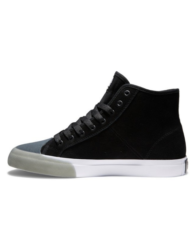 Dc Shoes Manual Hi Rt S - Black/White/Grey - Skate Shoes  - Cover Photo 4